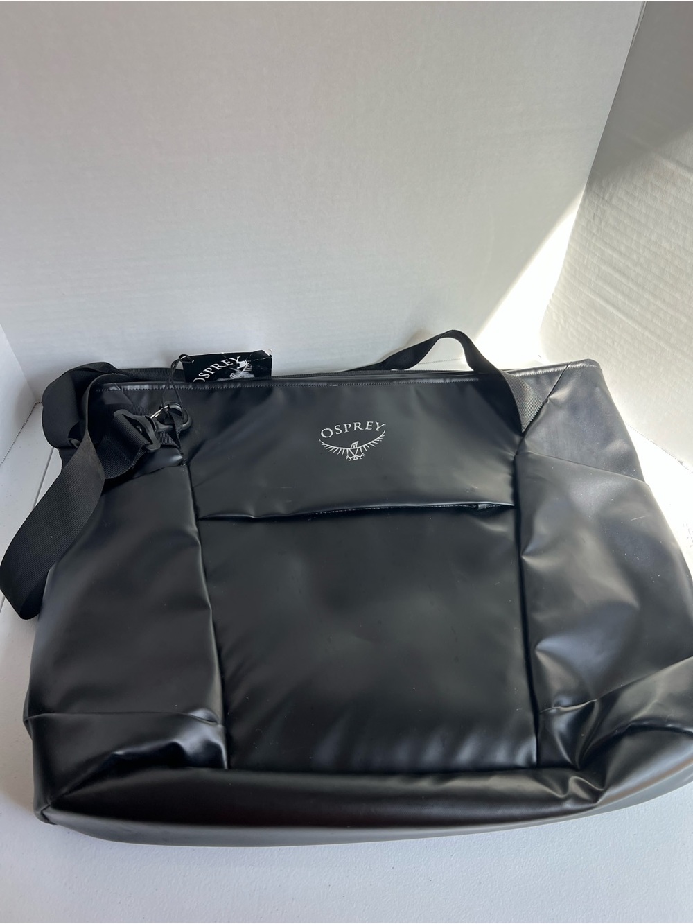 Osprey Packs Transporter Laptop Tote, Black, 20L, Recycled TPU-Coated Fabric